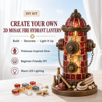 ⏳ Last Day 49% OFF – 🚒 Beginner-Friendly Vintage Firehouse Mosaic Light DIY Kit Collection | Complete Kit with Mosaic Pieces, LED Lights & Step-by-Step Guide Included 💕