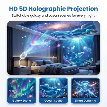 ⏰Last day Promotion 🔥-Night Light Projector - Smart Holographic Star Projector