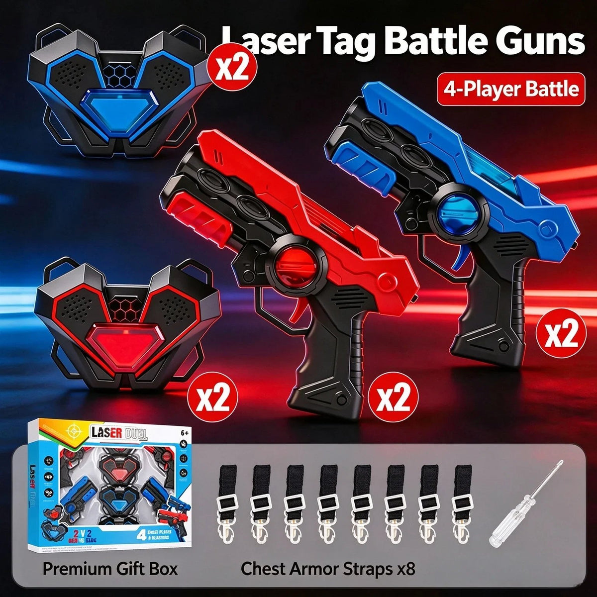 🚀 Laser Battle Gun Set — Bring the Ultimate Battle Experience Home!