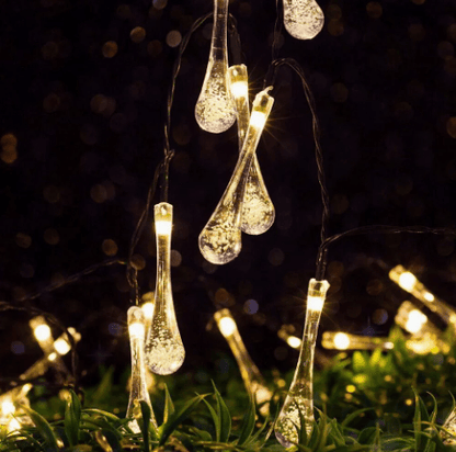 Battery‑powered Waterproof Fairy Lights | Bubble Design + Long‑Life Rechargeable Battery