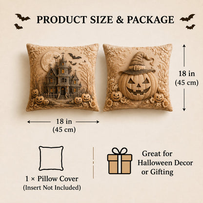 🏆 50K+ SOLD!🎃3D Embossed Halloween Pillow Covers
