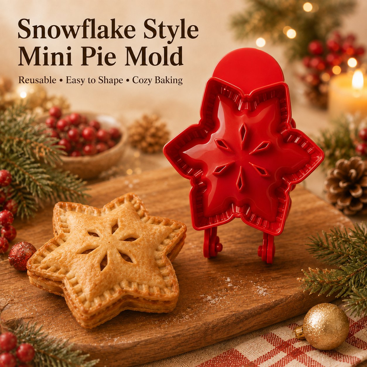 🥧 Beginner-Friendly Reusable Mini Hand Pie Press Mold  🍎✨