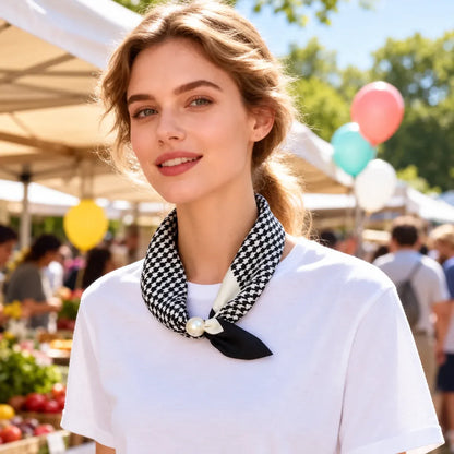 🔥2026 Hot Sale✨ Pearl Necklace Scarf with Magnetic Clasp