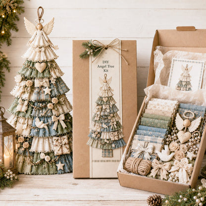 ⏳ Last Day 49% OFF – 🎄Beginner-Friendly DIY Oversized Patchwork Christmas Tree Door Hanging Kit | Complete Kit with All Tools & Step-by-Step Guide Included 💕