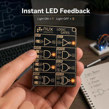 🔥🎁🧠 Interactive Logic Gate Circuit Board — Learn Digital Electronics Through Hands-On Experiments ⚡