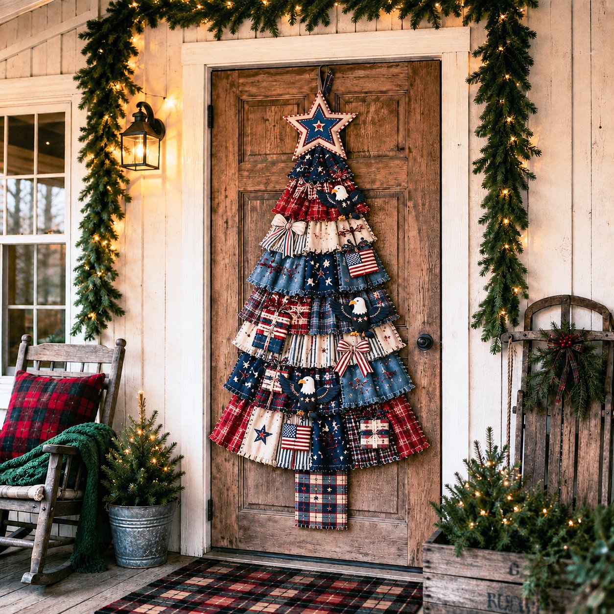 ⏳ Last Day 49% OFF – 🎄Beginner-Friendly DIY Oversized Patchwork Christmas Tree Door Hanging Kit | Complete Kit with All Tools & Step-by-Step Guide Included 💕