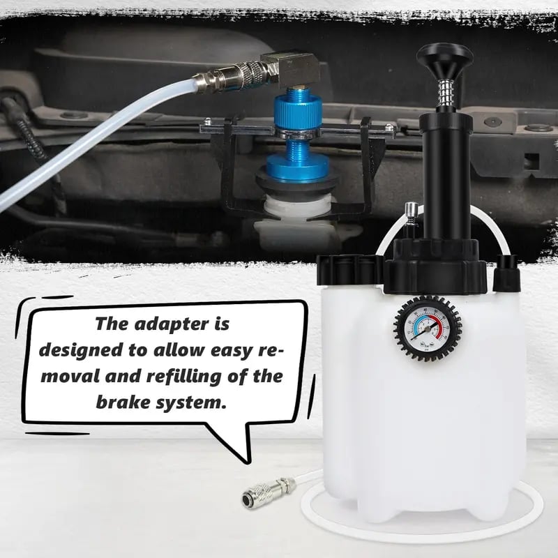 ⚡Special Discount | Adjustable Brake Bleeding Adapter with 4 Quick Couplers for Brake Fluid Changer