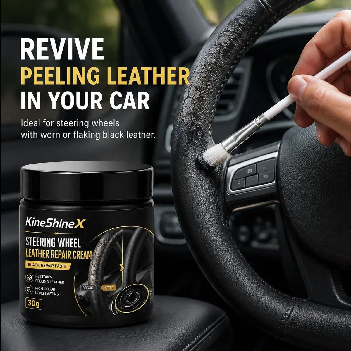 🔥Leather Repair Cream for Steering Wheels