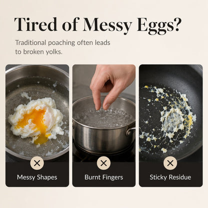 304 Stainless Steel Egg Ring Mold – 5 Fun Breakfast Shapes