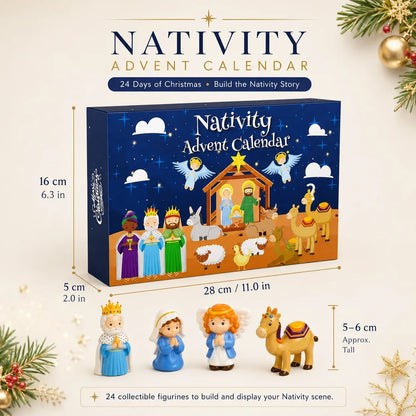 2026 Nativity Advent Calendar – 25-Piece Christmas Story Set for Kids