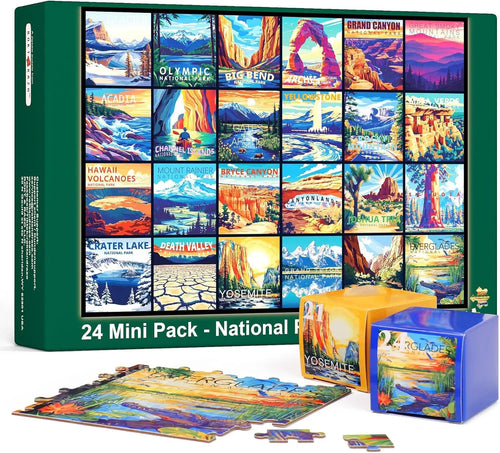 🔥Last Day 49% OFF - 🏞️🧩National Parks Puzzles Advent Calendar | 🏙️🎁 A Holiday Countdown Full of Travel Dreams(📦Buy 2 Free Shipping)