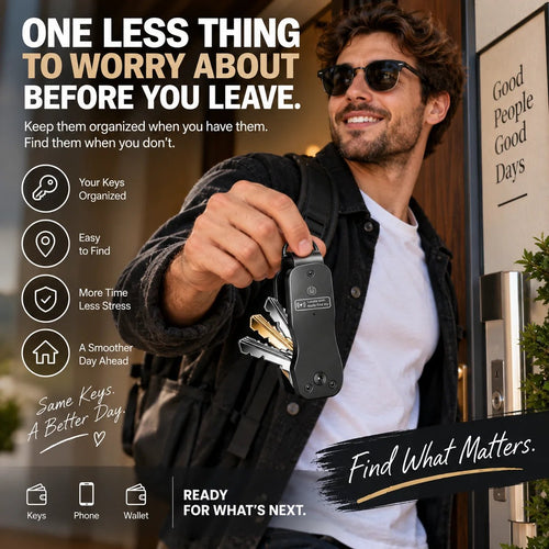🎉🔑 Smart Key Organizer with Apple Find My — Never Lose Your Keys Again! 📍
