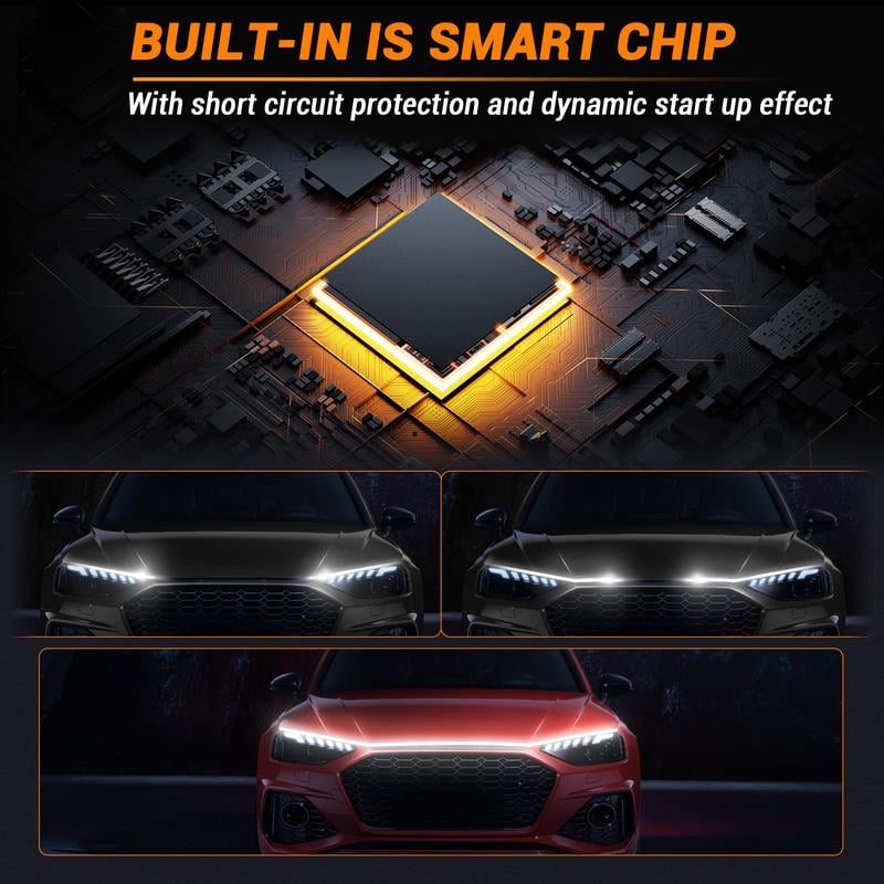 🔥Hot Sale Promotion 49% OFF🎁✨ High Brightness Automotive Hood Gap LED Strip