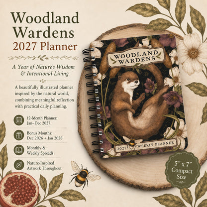 🌙 Woodland Warden 2027 Planner – A Year of Nature's Wisdom & Intention
