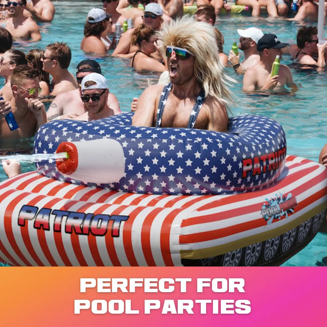 🔥 Summer Pool Party Sale 49% OFF – Patriot Pool Float with Water Cannon for Beach, Lake & Pool Fun
