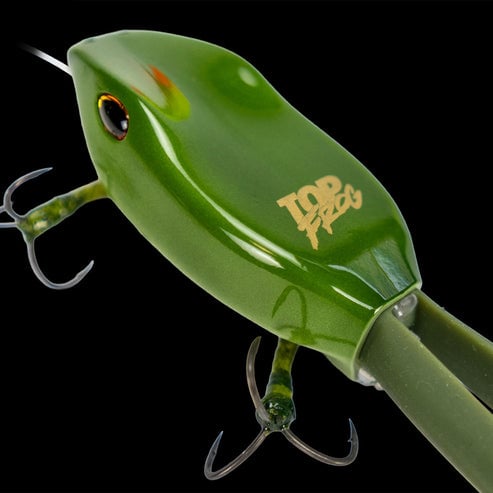 ⏳ Last Day 49% OFF – 🐸 Top Frog 6.5" Pre-Rigged Topwater Fishing Lure | Line-Thru Kicking-Leg Action, 1.2 oz Body & 100 lb Leader Included 🎣✨