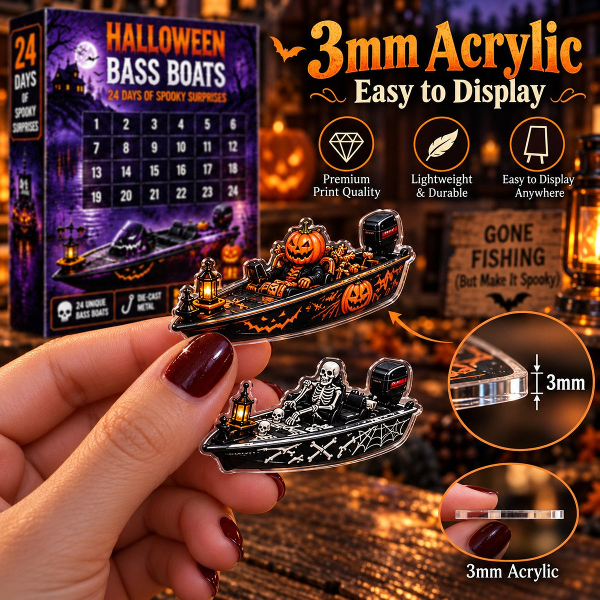 🎃 2026 Haunted Bass Boats Advent Calendar | 24 Surprises