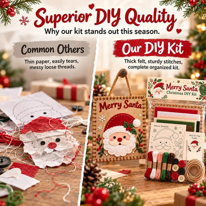 🎄✨ Christmas DIY Fabric Weaving Friendship Kit - 🧵 Create Something Special Together! 💕