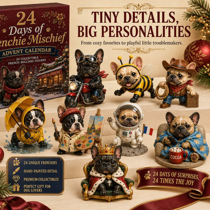 ⏰Limited Stock 49% OFF - 🎄🐶 2026 French Bulldog Advent Calendar – 24 Days of Frenchie Mischief(📦Buy 2 Free Shipping)