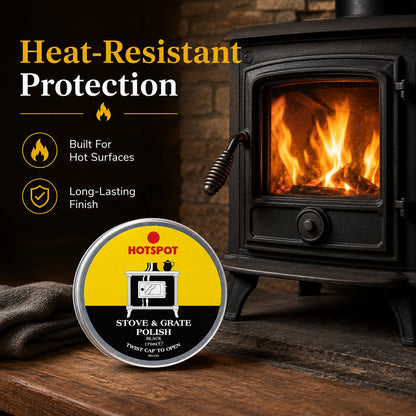 🔥Last Day 50% OFF - 🧼Hotspot Black Stove & Grate Polish – Cast Iron Restorer for Wood Stoves, Fireplaces & Grates