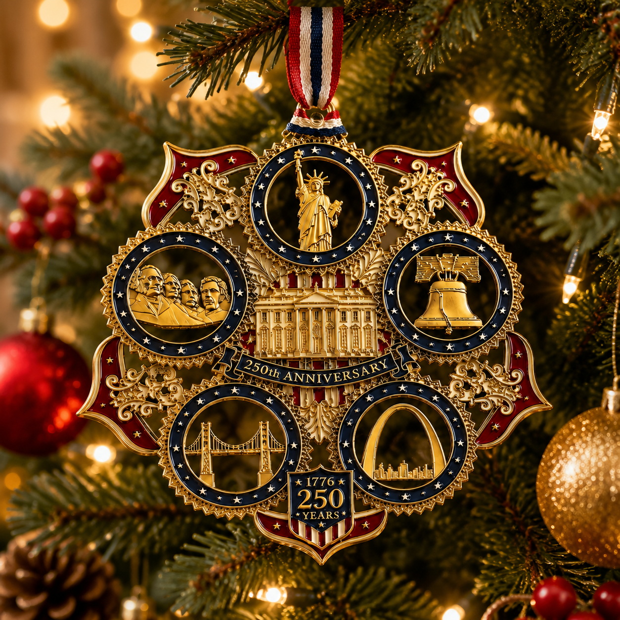 ❤️🔥Last 30pcs🔥❤️✨250th Anniversary Christmas Tree Ornament