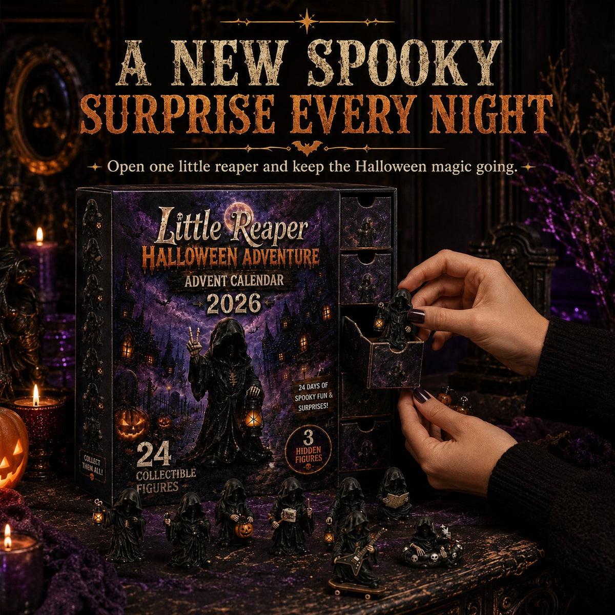 🔥Last Day 49% OFF 🎃 Witch Ghosts Halloween Advent Calendar 2026