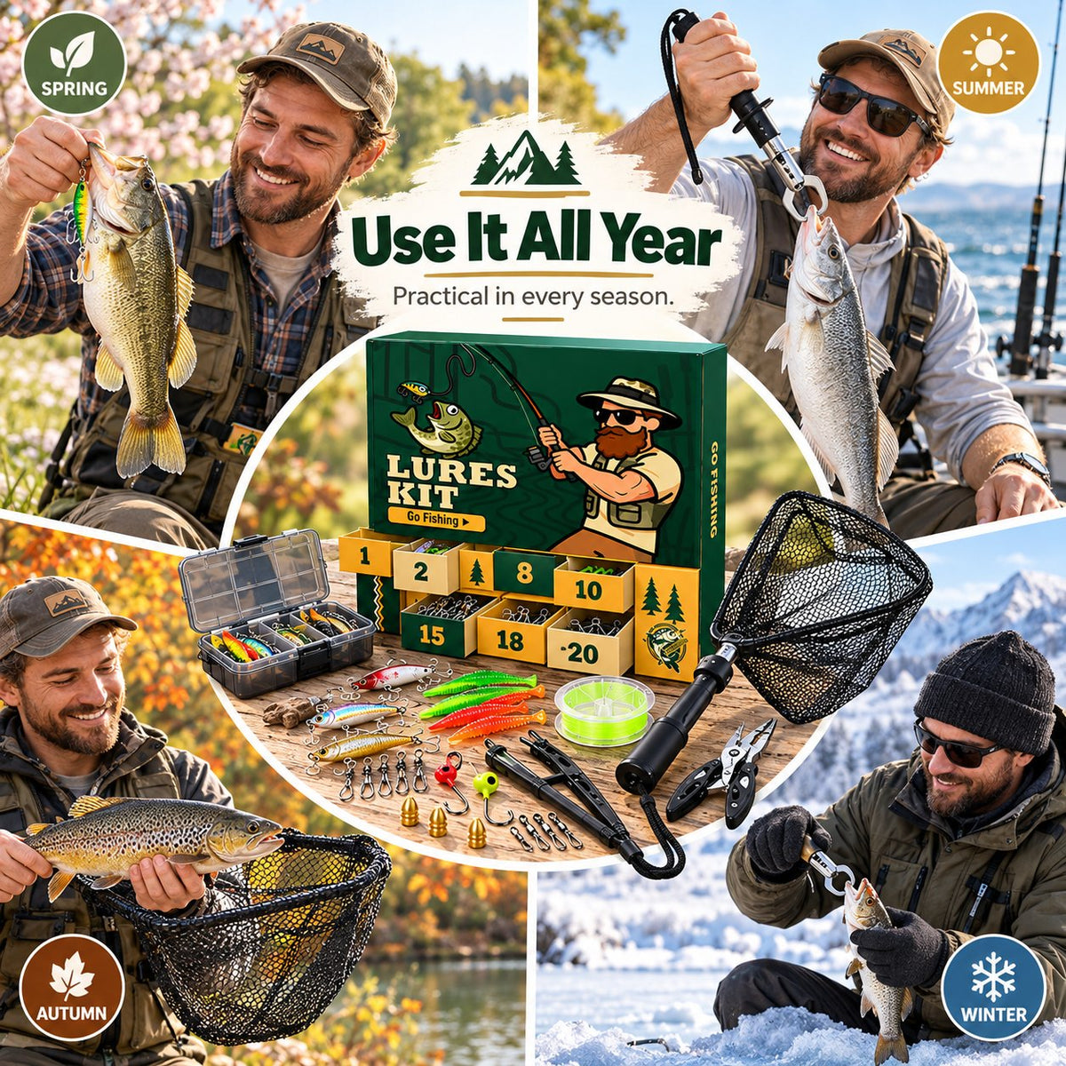 Fishing Tackle Advent Calendar – 24 Practical Fishing Surprises