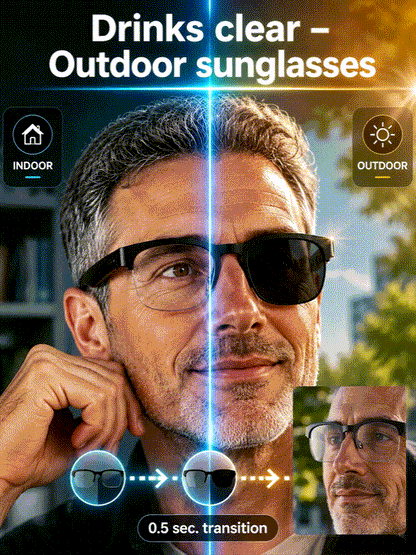 AI Smart Long Battery Life Wireless Bluetooth 6.0 Translation Glasses