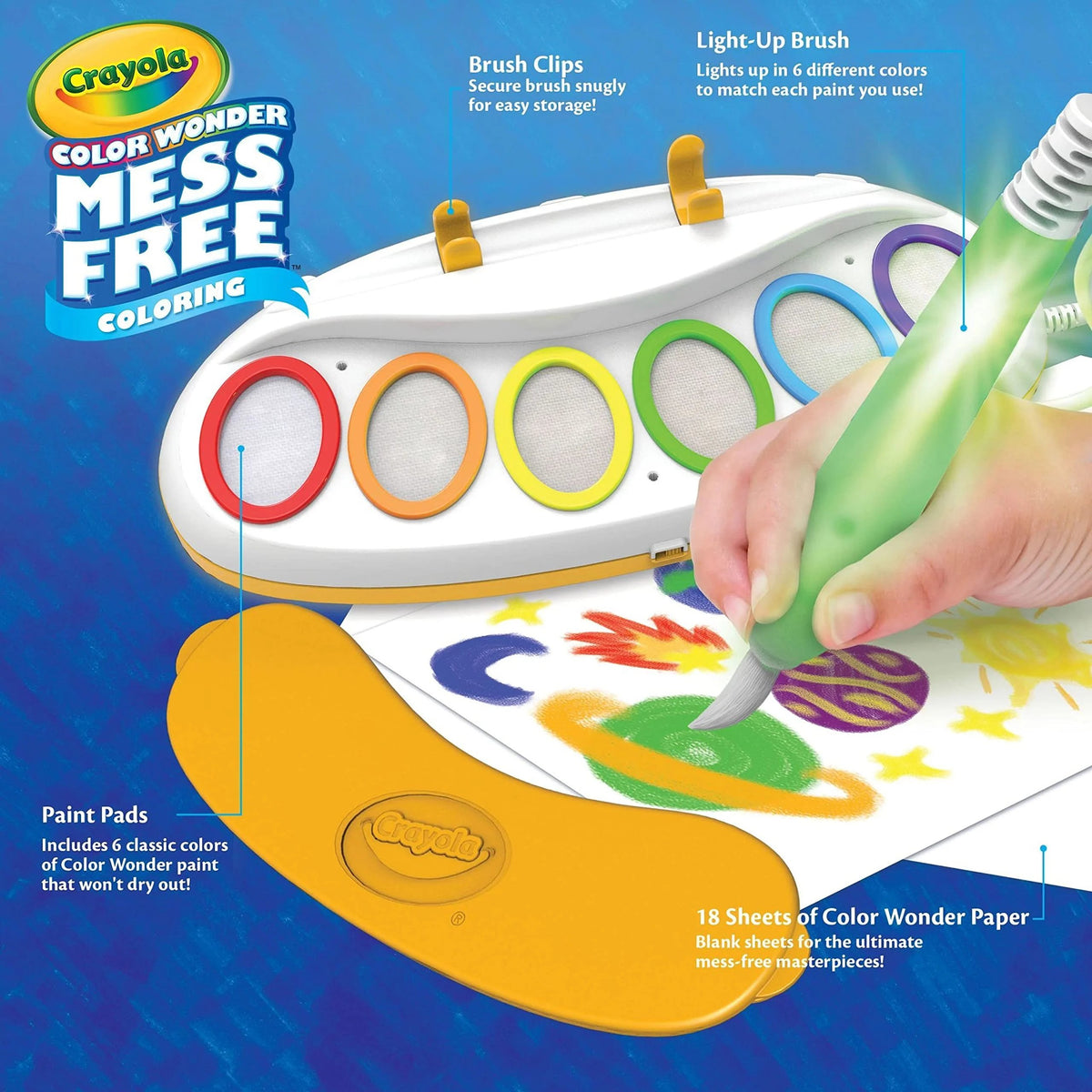 🎨 Color Wonder Magic Light Brush & Mess-Free Painting Set