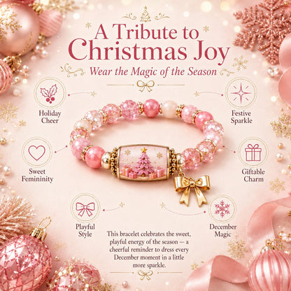 🔥 LAST DAY 49% OFF – 🎄 Candy Glow Christmas Bracelet Collection | 6 Dopamine Holiday Designs with Color-Coordinated Beads & Matching Gold-Tone Charms ✨