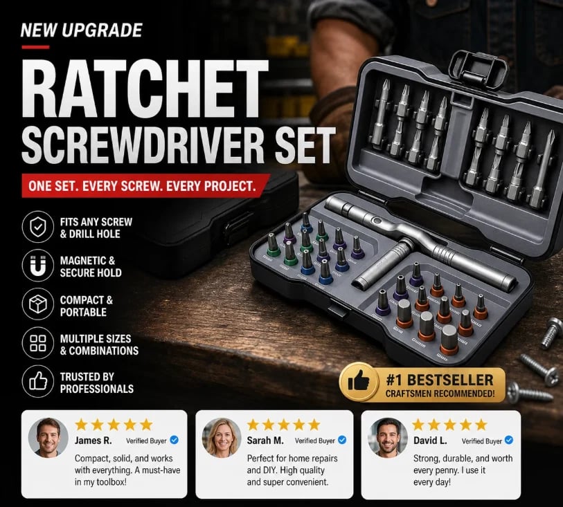 🎉🔩 Factory Direct 49% Off 🔥Over 100,000 Sold! 🛠️Freely assemble to solve all tool troubles 🛠️ 24-in-1 screwdriver set – Magnetic, compact, and portable