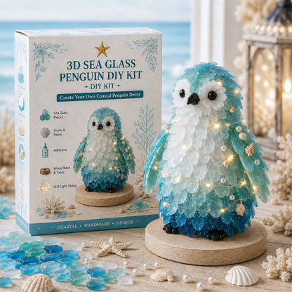 🌊✨ DIY 3D Sea Glass Art Kit – Coastal & Christmas Collection