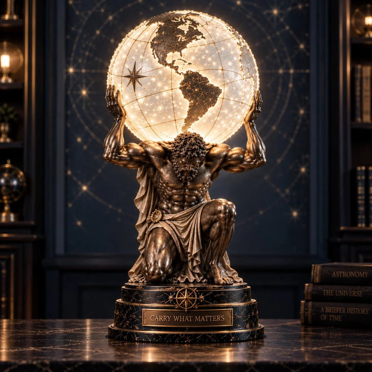 🌍 Atlas Illuminated World Sphere Lamp🌍