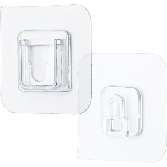 10-Pair Double-Sided Adhesive Wall Mounted Hooks