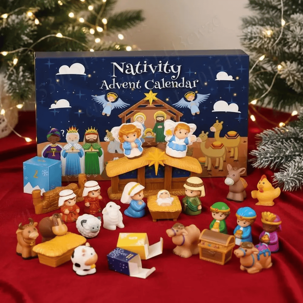 🎄🏆Christmas Hot Sale 50% Off - 2026 Nativity Advent Calendar (25pcs) 💯NONTOXIC & ODORLESS