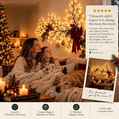 ✨ Flexible LED Branch Lights | Remote-Controlled Holiday Wall Decor(📦Buy 2 Free Shipping)
