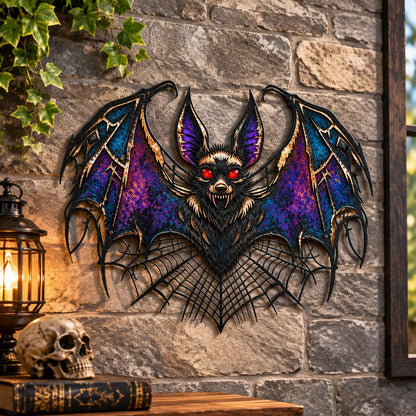 ⏰ LAST DAY 49% OFF - Gothic Vampire Bat Metal Wall Art (📦Buy 2 Free Shipping)