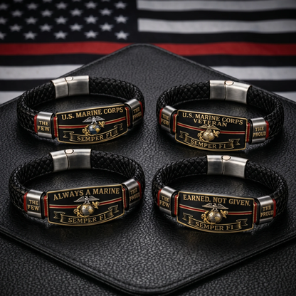 Handmade U.S. Marine Corps “Semper Fi” Bracelet(Adjustable Size), 🔥Buy 2 FREE SHIPPING!