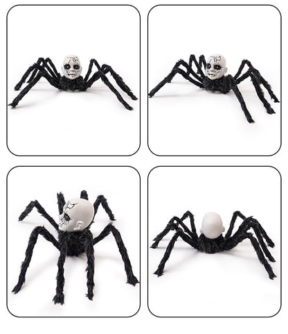 🕷️ Sound-Activated Crawling Baby-Face Spider Halloween Decor 🎃