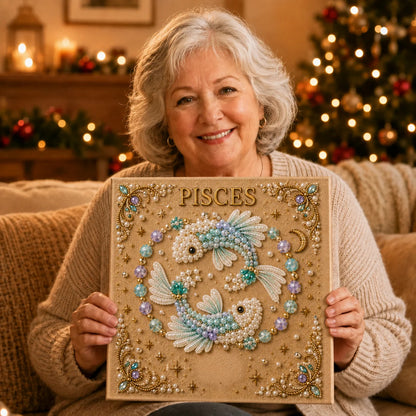 💫 Beginner-Friendly Zodiac Pearl Art DIY Kit  | Complete Craft Kit Included 💕