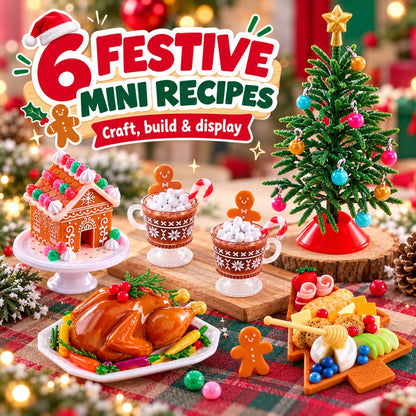 ⏰ LAST DAY 49% OFF - 🎄 24-Day Holiday Miniature Advent Calendar | Craft Your Magic