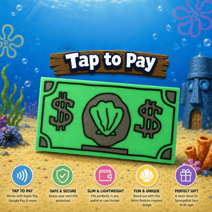 🐚Shell-style USD NFC card holder