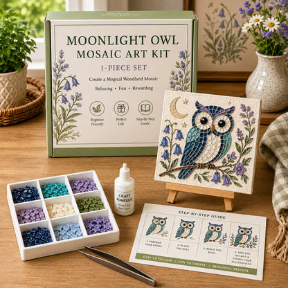🔥LAST DAY 49% OFF - 🌿🐦 Garden & Woodland Mosaic Art Diy Kit | ✨Create a Charming Little Piece of Nature, One Tile at a Time!