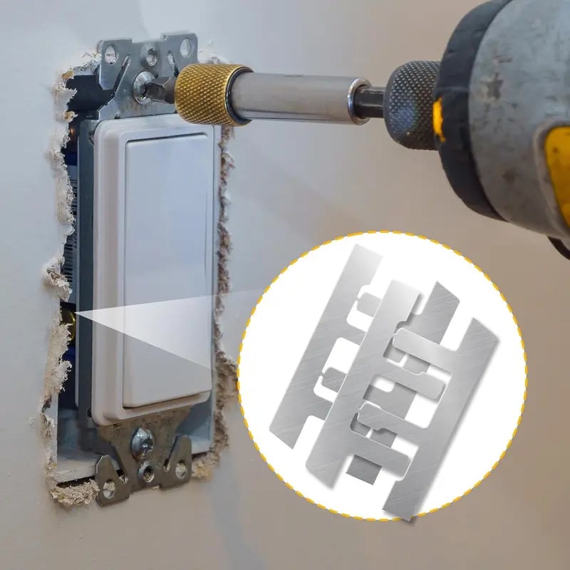 ⚡ Electrical Box F Clips | Old Work Mounting Support Straps（10 pcs)