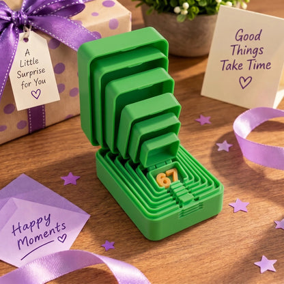 🎁 6-Layer Nesting Prank Gift Box | Pick Your Surprise: Middle Finger, Spider or Number 67