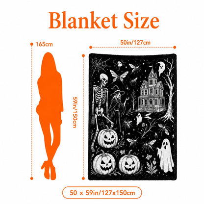 🔥Last Day 49% OFF - 🎃👻Trick Or Trace Halloween Coloring Blanket🎨(📦Buy 2 Free Shipping)