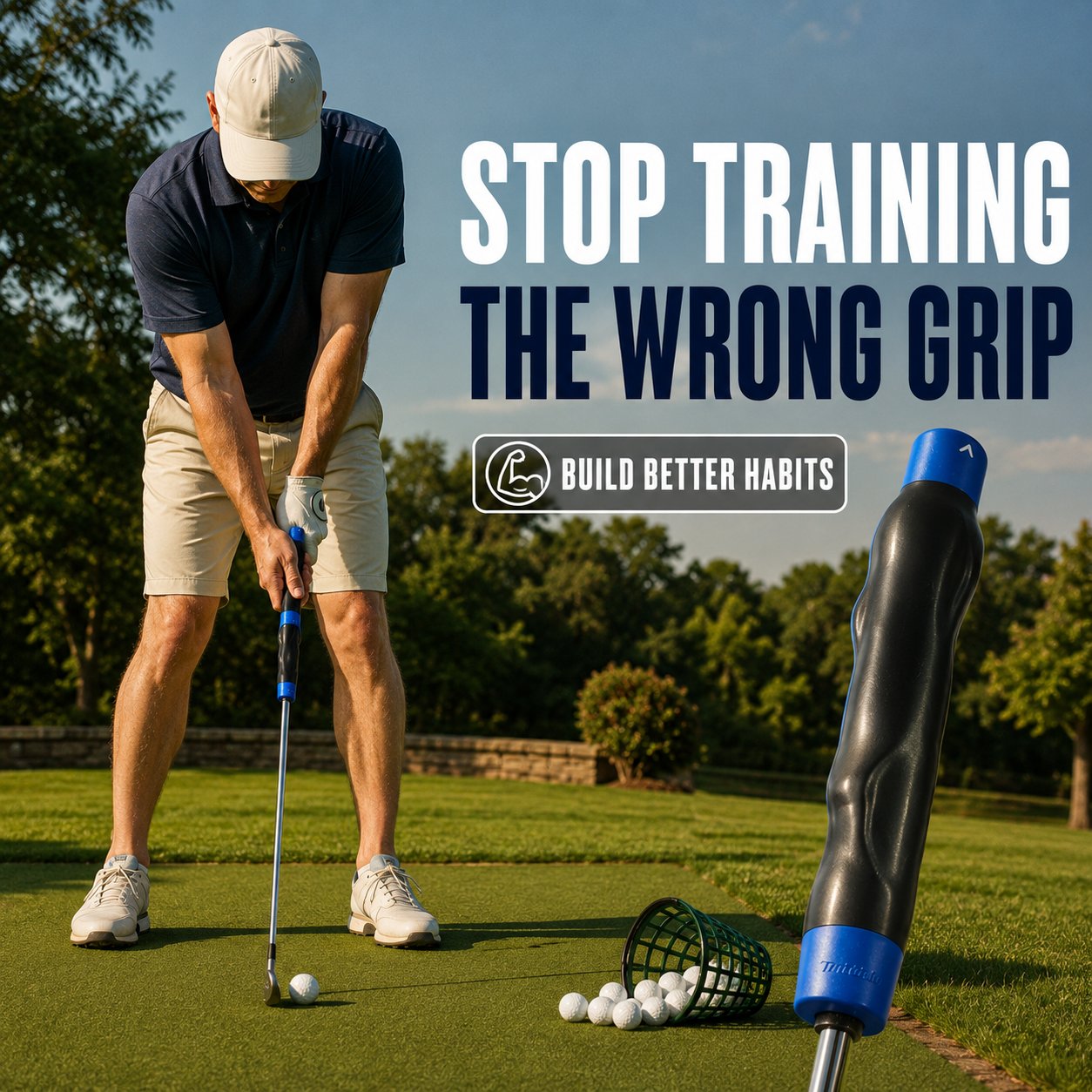 🔥Last Day 49% OFF - Golf Grip Trainer — Fix Your Grip Before It Ruins Your Swing