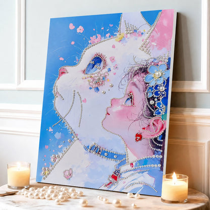 ✨ LAST DAY 49% OFF – Premium Pearl Self-Adhesive Canvas Art Kit | Pre-Printed Oil Canvas with Acrylic Pearl Pieces DIY Elegant 40×50cm Wall Decor 🖼️💎