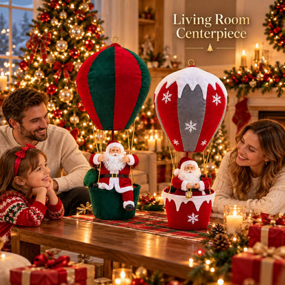 Musical Light-Up Floating Santa Decor ✨Easy Storage & Cordless Glow🎄