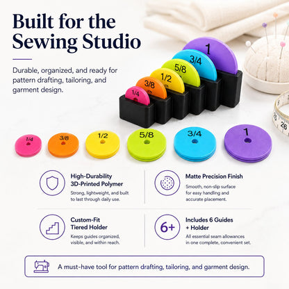 🔥Last Day 50% OFF - 🪡✂️Effortless Seam Allowance Guide Wheel Set